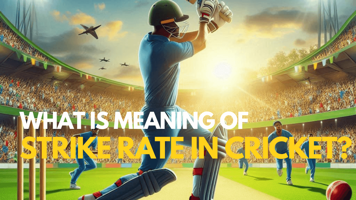 What is meaning of strike rate in cricket