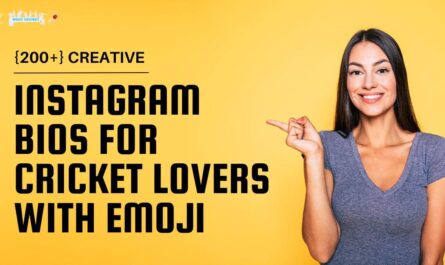 Instagram Bios for Cricket Lovers With Emoji
