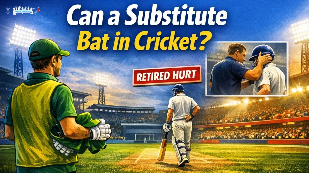 Can a Substitute Bat in Cricket?