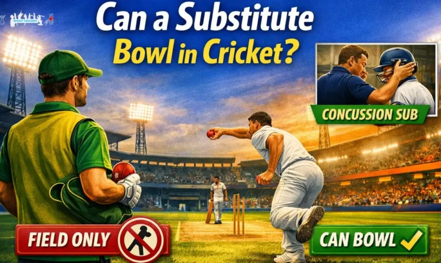 Can a Substitute Bowl in Cricket? Rules Explained