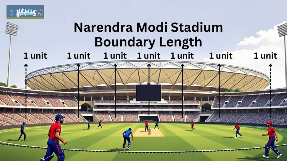 Narendra Modi Stadium Boundary Length