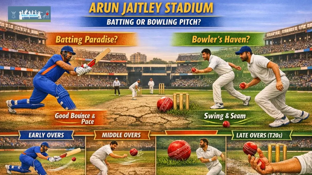 Arun Jaitley Stadium Batting or Bowling Pitch