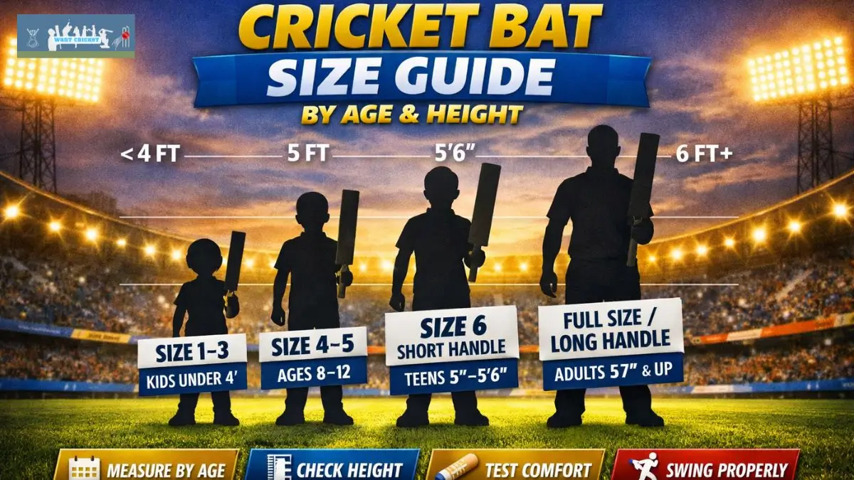 What Size Cricket Bat Should I Buy by Age and Height