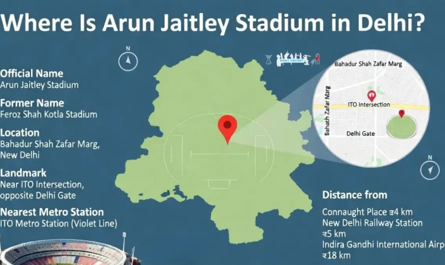 Where Is Arun Jaitley Stadium in Delhi – Location, History & Visitor Guide