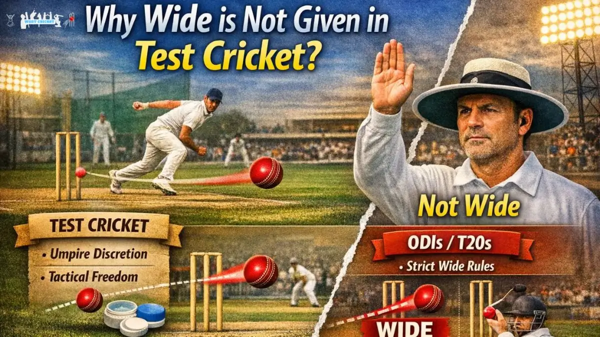 Why Wide Is Not Given in Test Cricket