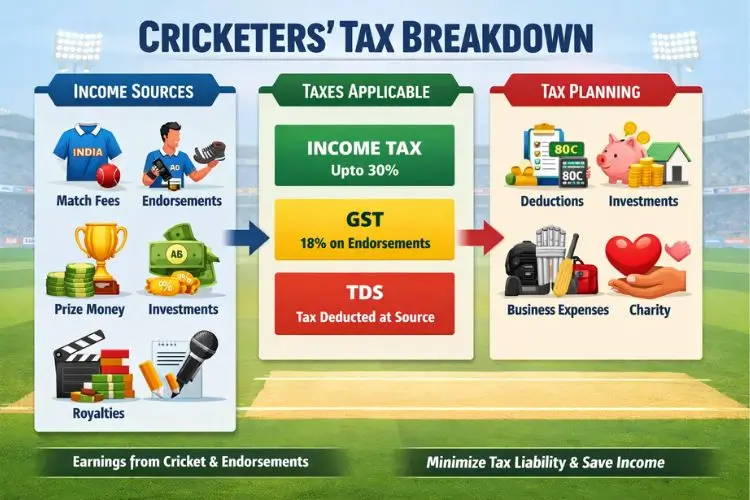 Cricketer's Tax Breakdown