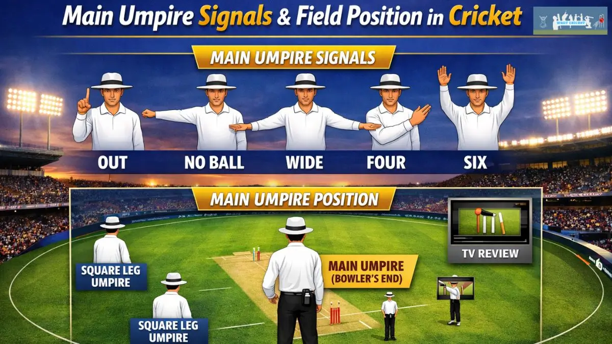 Duties of Main Umpire in Cricket