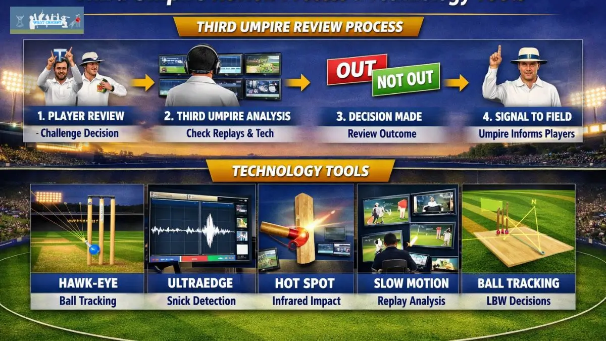 Duties of Third Umpire in Cricket