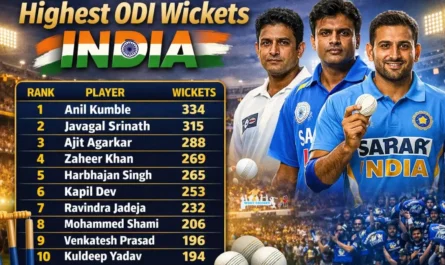 Highest ODI Wickets for India