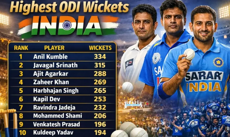 Highest ODI Wickets for India — Complete List & Expert Insights