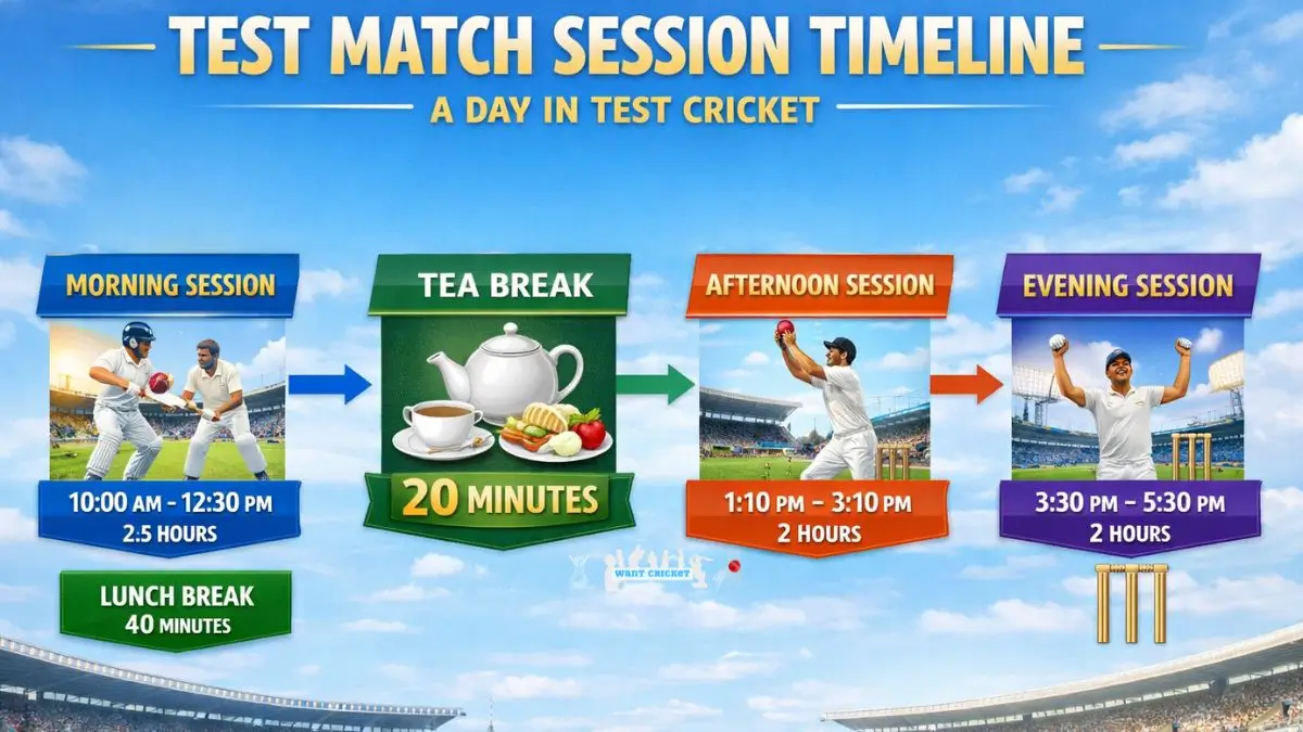 How Long Is Tea Break in Test Cricket