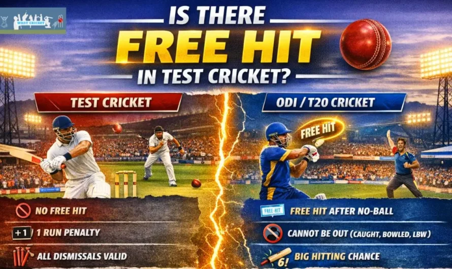 Is There Free Hit in Test Cricket — Rule Explained by an Expert