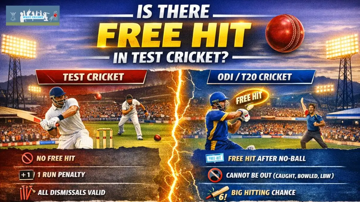 Is There Free Hit in Test Cricket